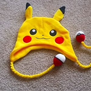 Pokemon yellow pikachu Winter hat beanie